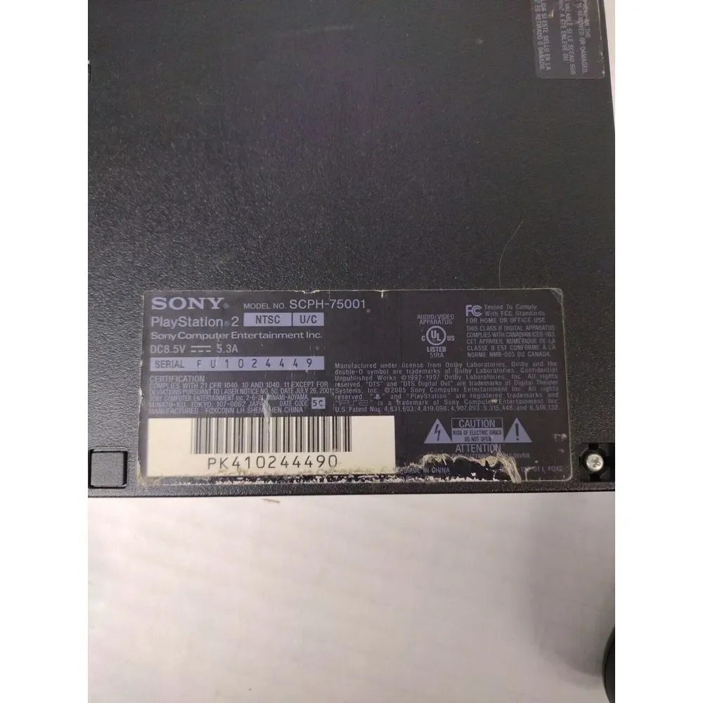 Sony Black Gaming Console with Controller